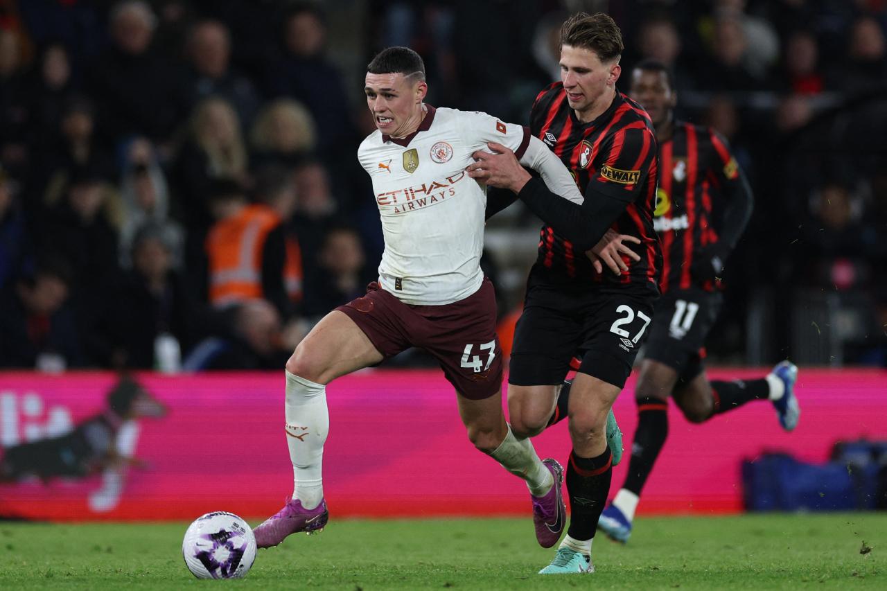 Manchester City survive stern Bournemouth test as Phil Foden's incredible season continues