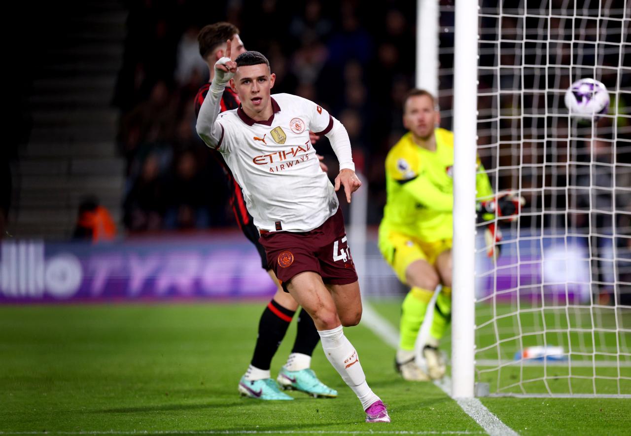 Phil Foden netted his ninth league goal of the season