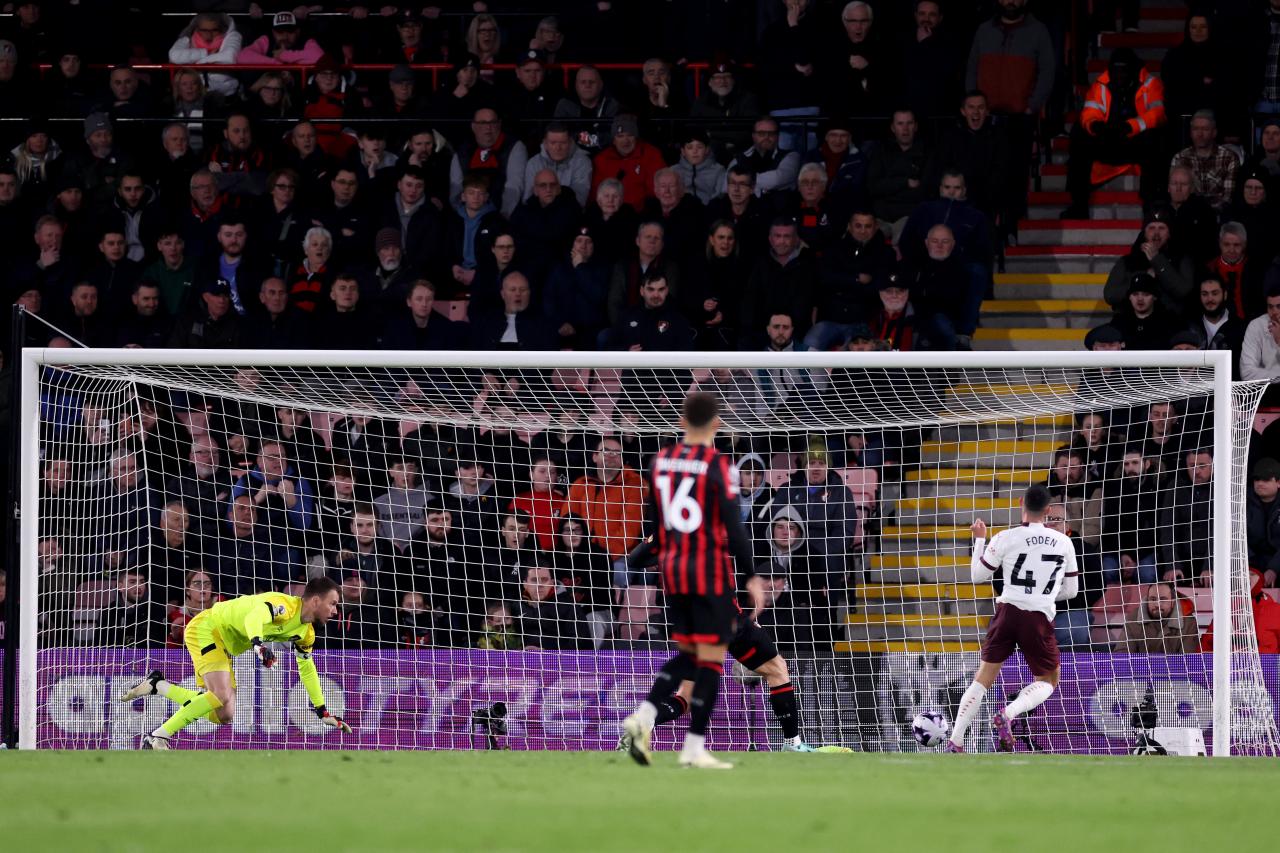 Phil Foden bagged the only goal of game in a 1-0 win over Bournemouth