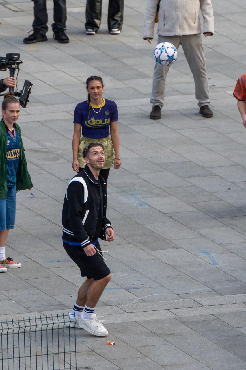 Grealish showed off his skills to the fans