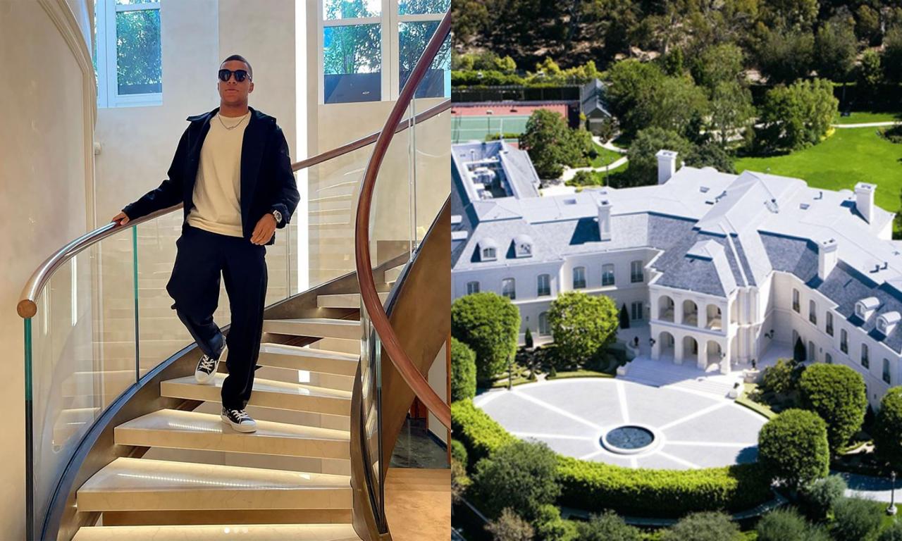 While in France he has a mansion worth 8 million, the mansion that Mbappe  can have in Madrid