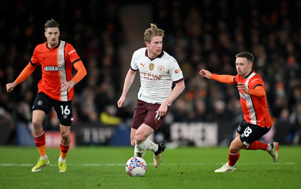 Ludicrous Kevin De Bruyne statistic emerges after masterclass for Man City  against Luton
