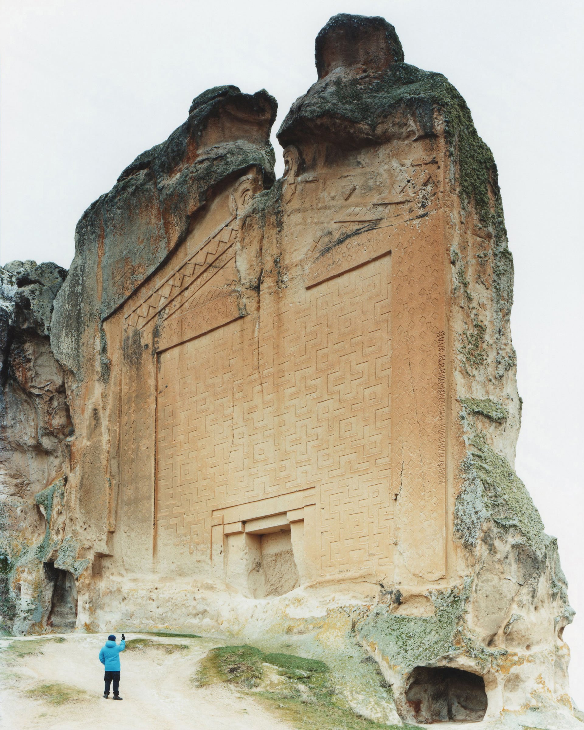 The Midas Monument, in Turkey, is a sanctuary dedicated to the Phrygian goddess Cybele and built during the 7th century BCE [1920x2400] : r/ArtefactPorn