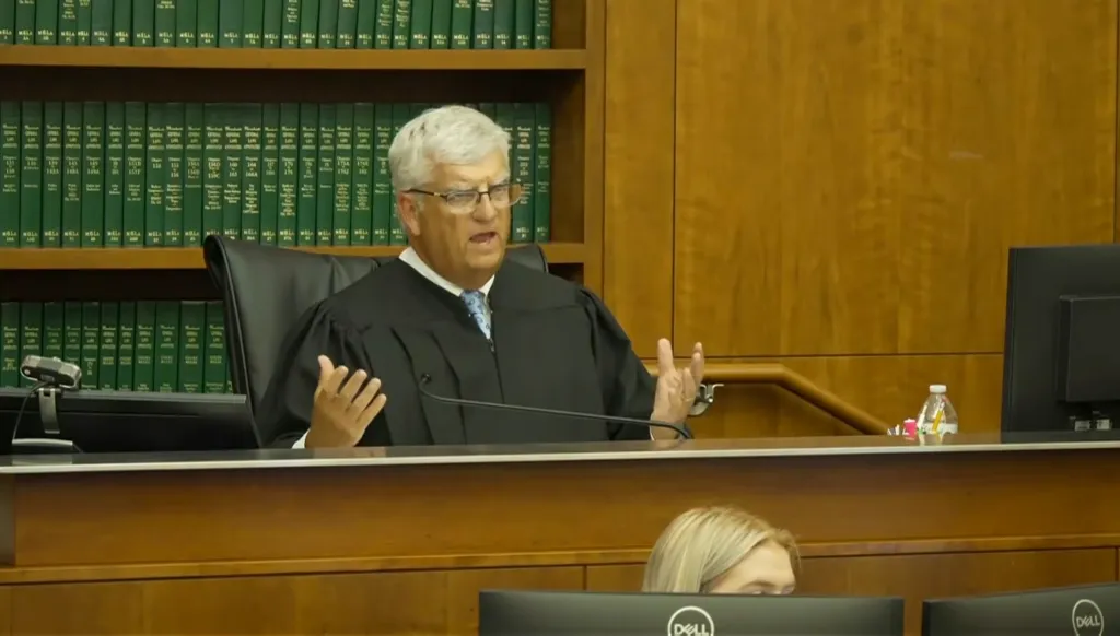 Judge William Sullivan presides over the Lindsay Clancy trial
