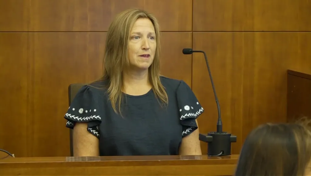 Susan Bertola testifies.