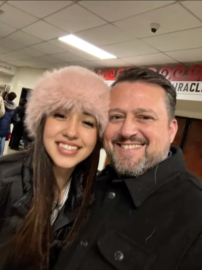 Richard Cover and his missing daughter Sophia Cover smiling.