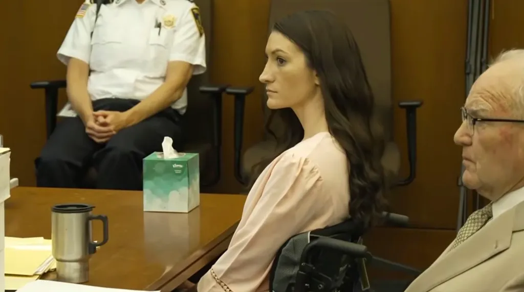 Lindsay Clancy in court with defense attorney Kevin Reddington.