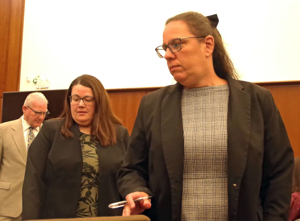 defense attorney Kevin Reddington, and Plymouth County ADAs Jennifer Sprague and Shanan Buckingham in court