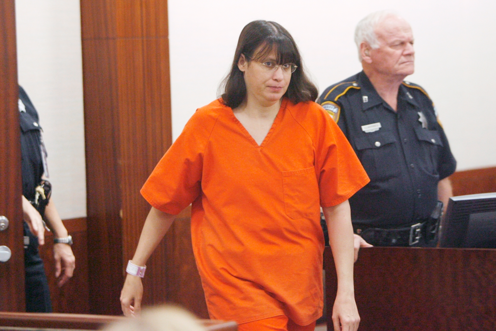 Andrea Yates at a hearing