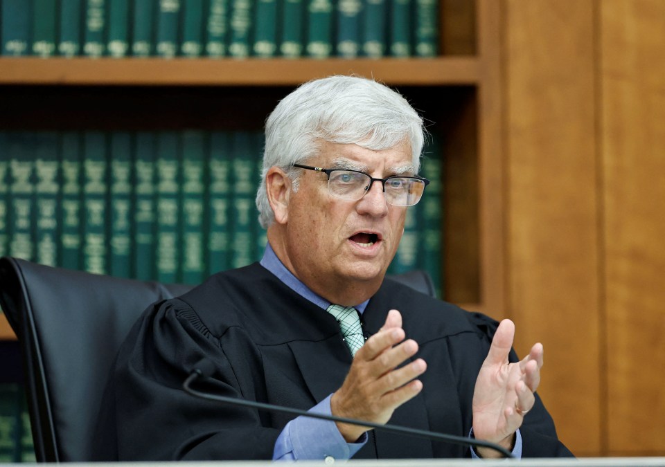 Judge William Sullivan speaking in court during the Lindsay Clancy trial.