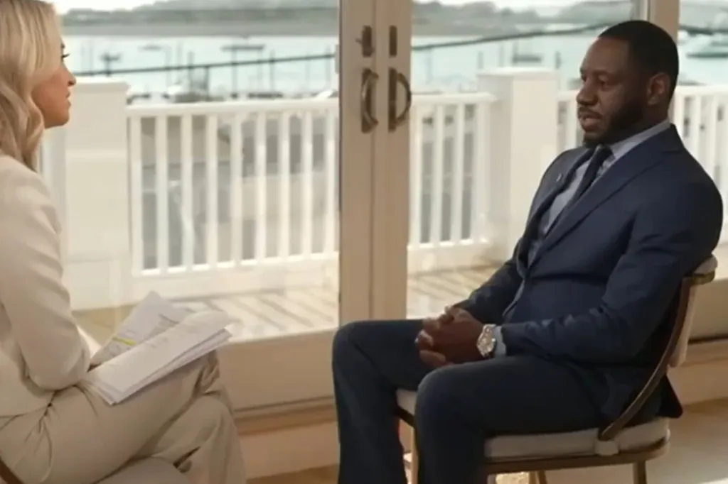Kayleigh McEnany interviewing Michael Desronvil, the holdout juror in the Lindsay Clancy murder trial.