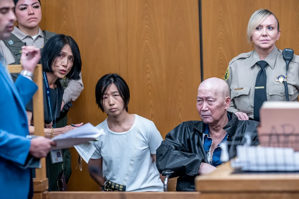 Guojun Xuan and Silvia Zhang appear in court for their arraignment on child abuse charges.