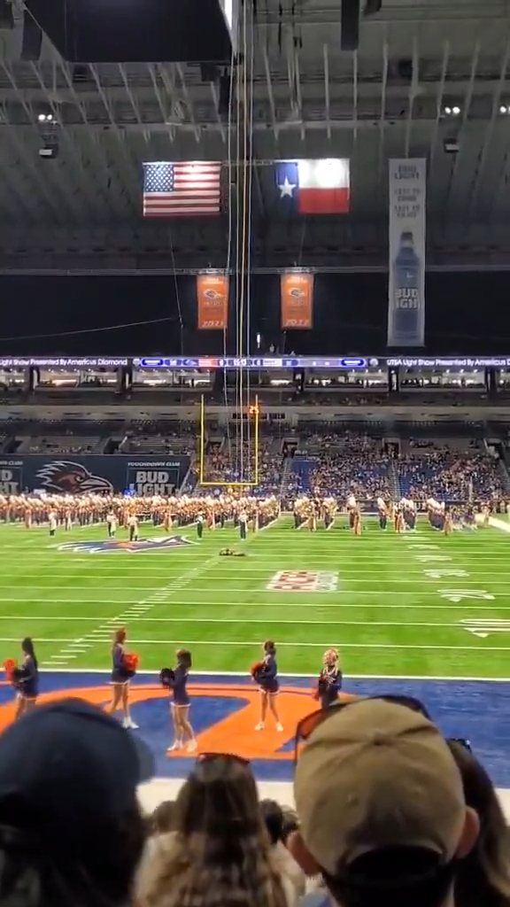 Patterson was identified as the airman who died when he attempted to repel himself from the rafters of the Alamodome down to the field before appearing to lose control of his descent.